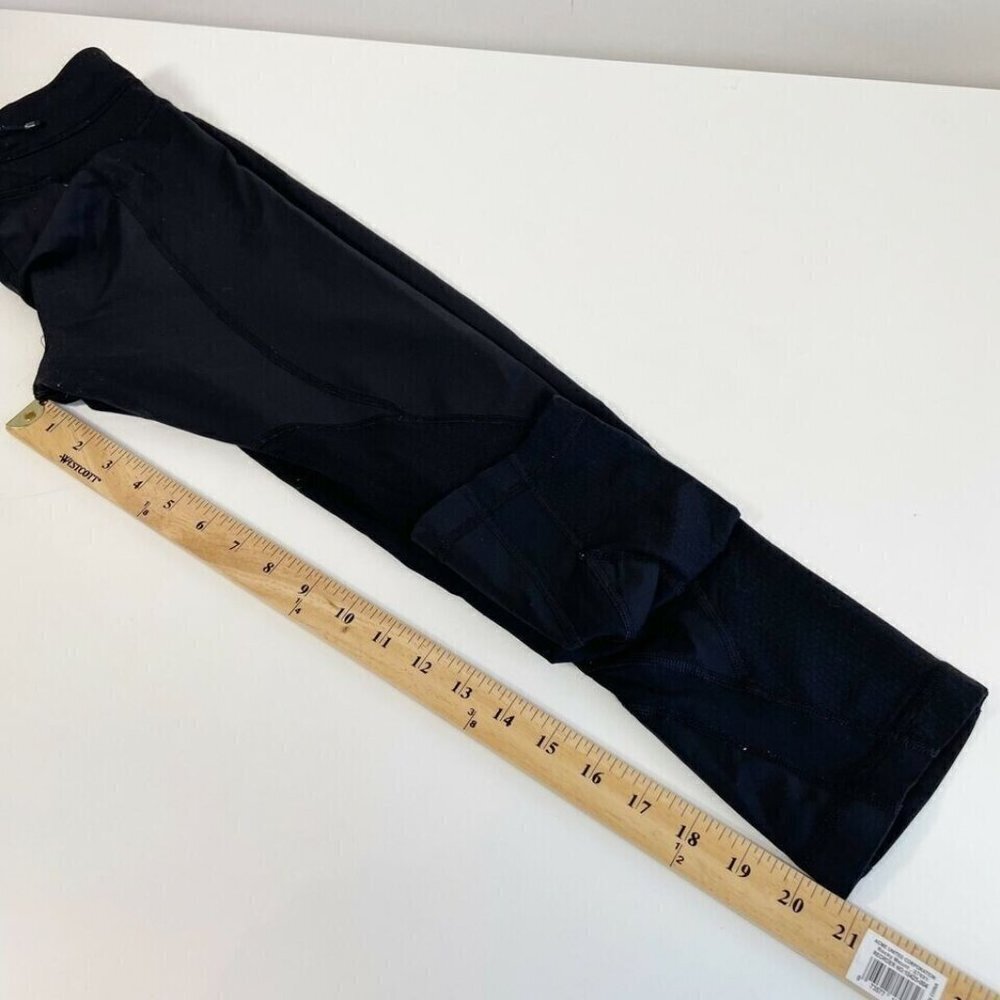 Lululemon Soulcycle Capri Cropped Leggings Womens‎ Size 6 Black Athletic Pull On - Picture 9 of 11